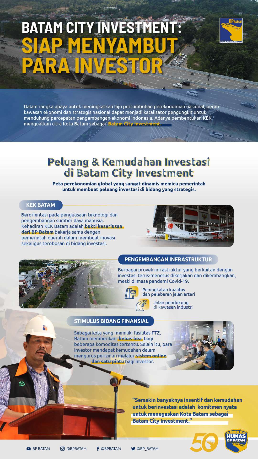 Batam City Investment Siap Menyambut Para Investor