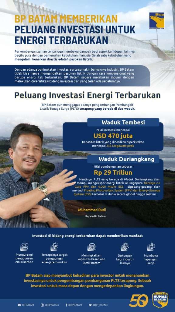 BP Batam Memberikan Peluang Investasi Untuk Energi Terbarukan - BP Batam